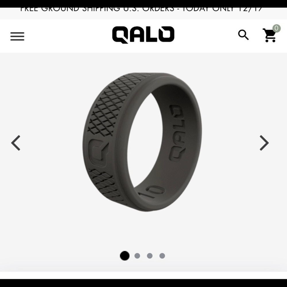 Qalo men’s band sz 8 (never worn, brand new) grey
